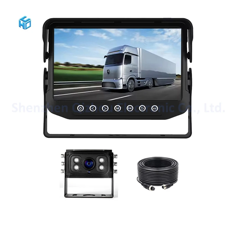7 Inch IPS Quad Split Truck Monitor Waterproof IP68 Boat Monitor HD Back Up Monitor