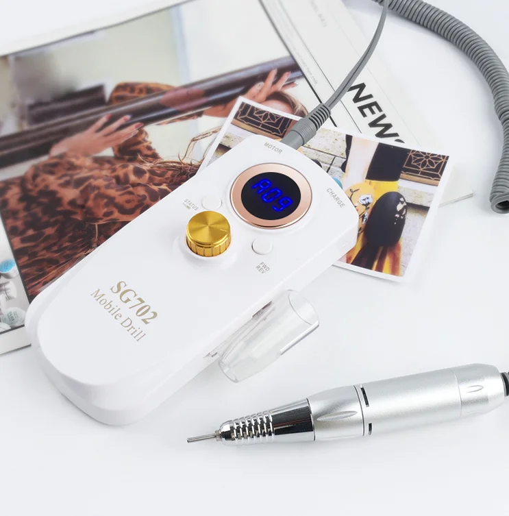 Portable Nail Drill Machine OEM Private Label 35000RPM Rechargeable Manicure Machine Electric Nail File Nail Art Tools Set