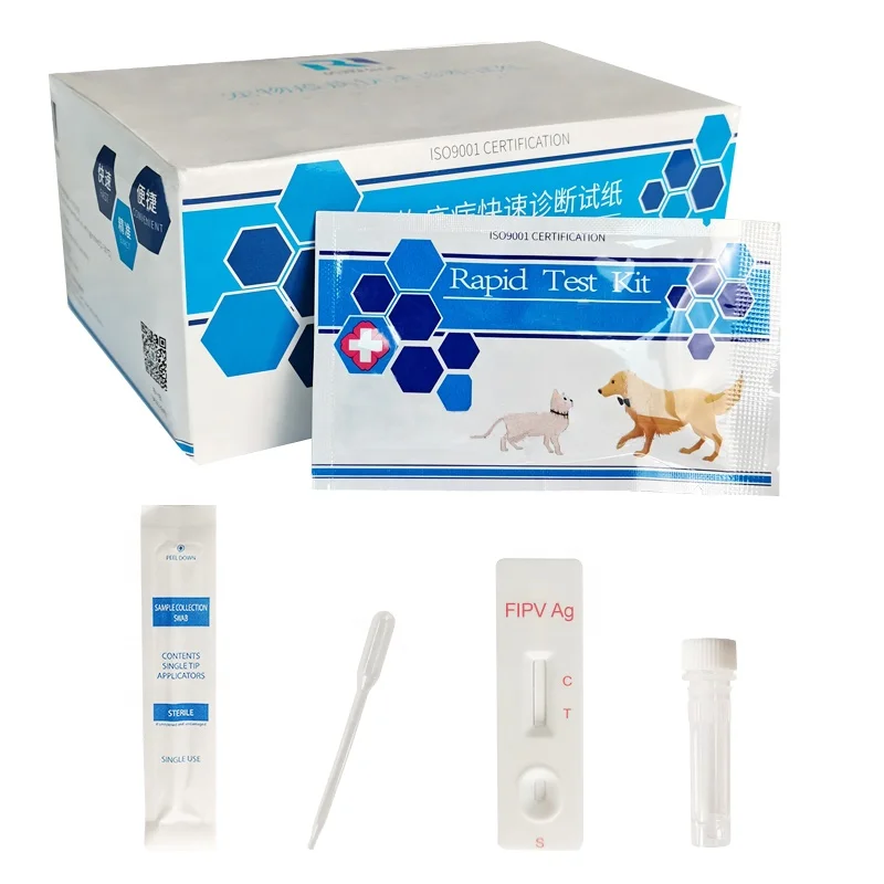 GooDoctor Wholesale Pet Health Cat Fast Diagnostics FIPV Ag Rapid Test Card