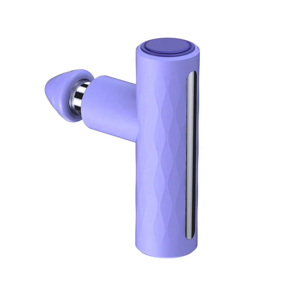 Electric high quality impulse massage gun vibration powerful fascia therapy mini gun with 4 heads