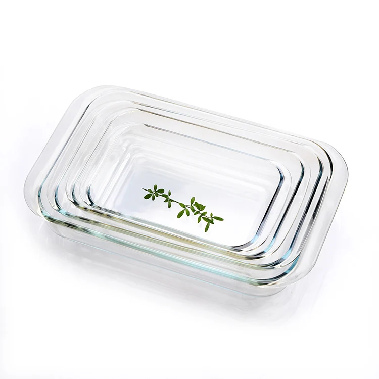 
Bakeware Tempered Glass Baking Dish Creative Rectangular Heat Resisting Glass Baking Tray for Baking and Cooking 