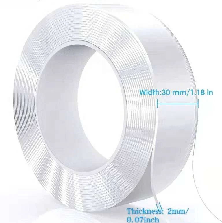 car anti scratch adhesive double sided nano suction tape black pack for drywall heavy duty