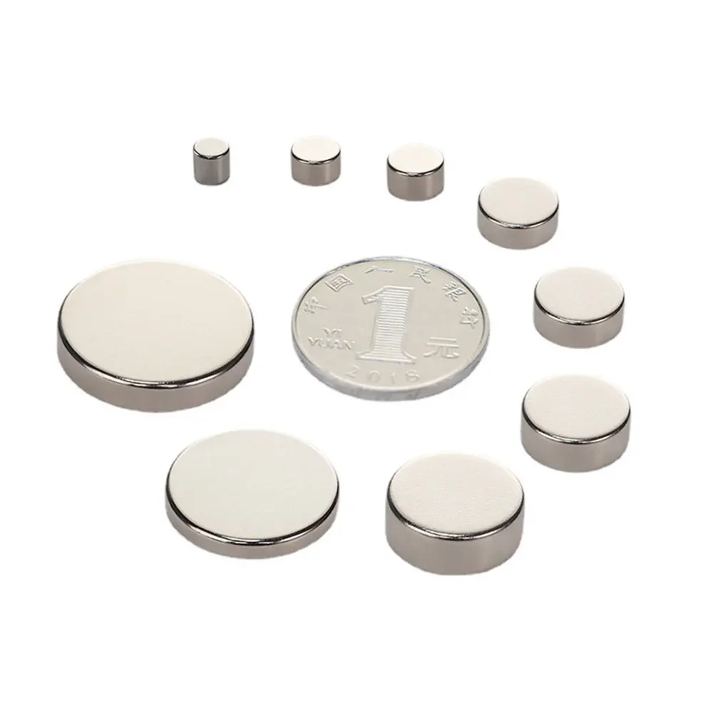 High Quality N35 NdFeB Ring Magnet High Application Permanent Neodymium Magnet with Gold Coating Surface Treatment Magnetic Disc