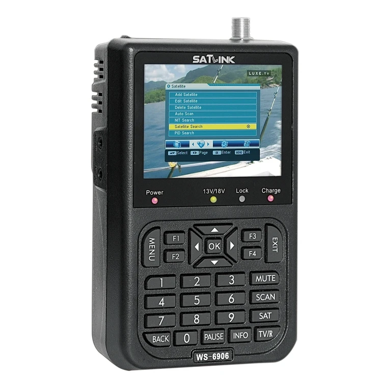 SATLINK WS6906 3 5 дюймовый ЖК-экран Портативный Цифровой спутниковый Finder метр sattlite