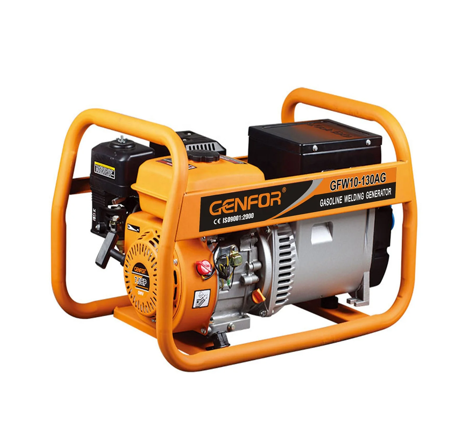 GENFOR welder 3KW 130A 3.2mm big fuel tank electrode welding generator Petrol Generator welder generator with AVR