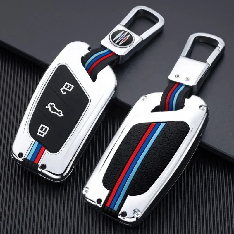 Metal Smart Key Case Cover For Mg Zs Mg6 Ev Ezs Hs Ehs 2019 2020 2021 For Roewe Rx5 I5 I6 Rx3 Rx8 Erx5 Remote Car Accessories