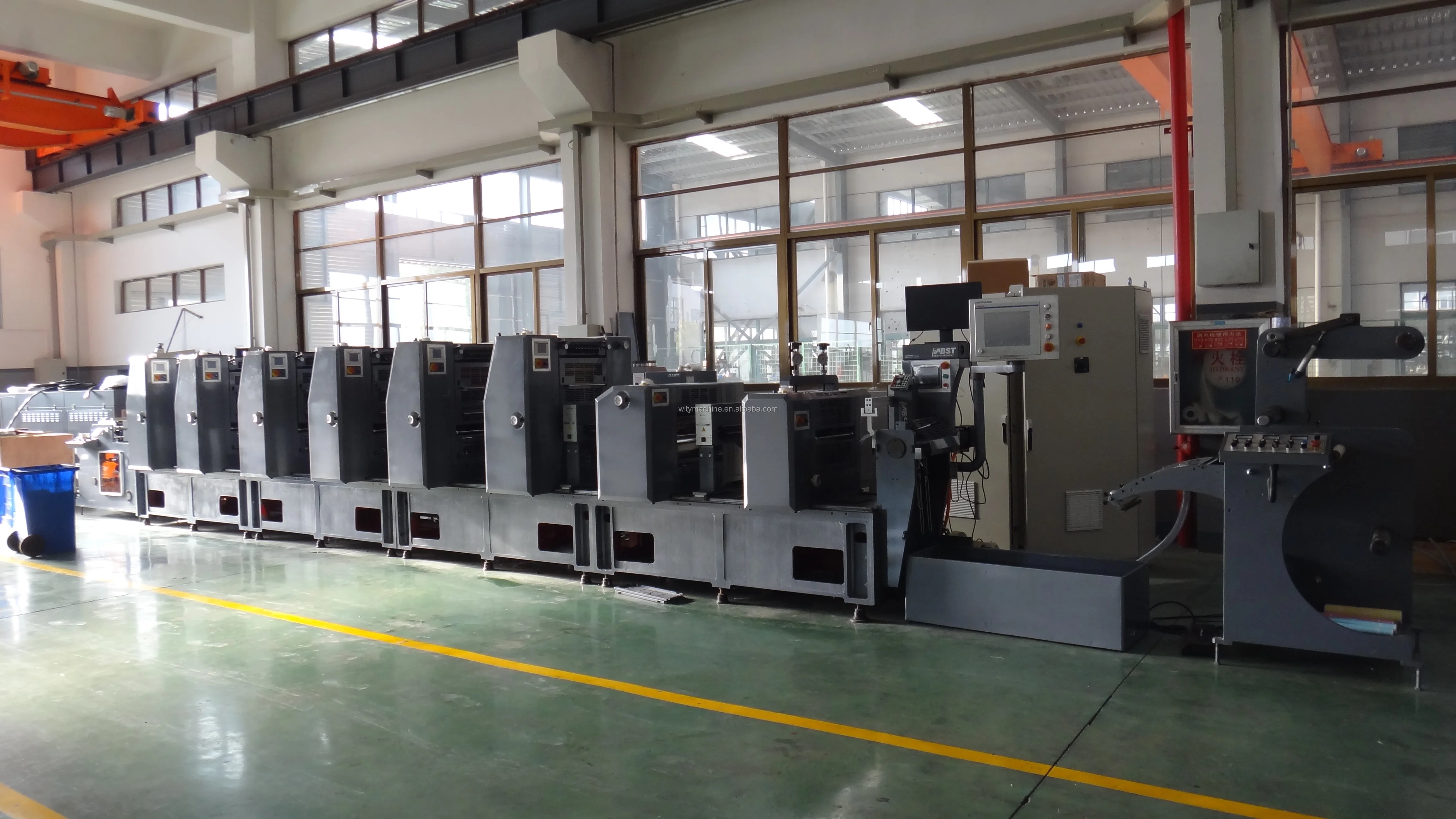 Intermittent Label Offset Printing Machine 4 5 6 8 10 Colors with Servo Control System