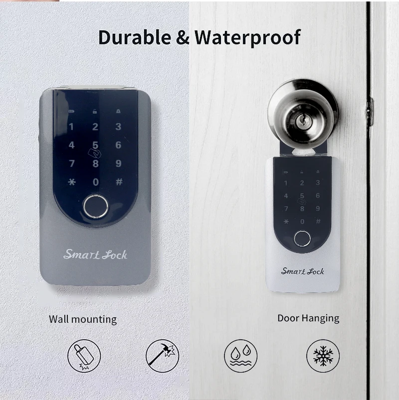 High Quality Zinc Alloy Waterproof Anti-theft Outdoor Smart Key Lock Box