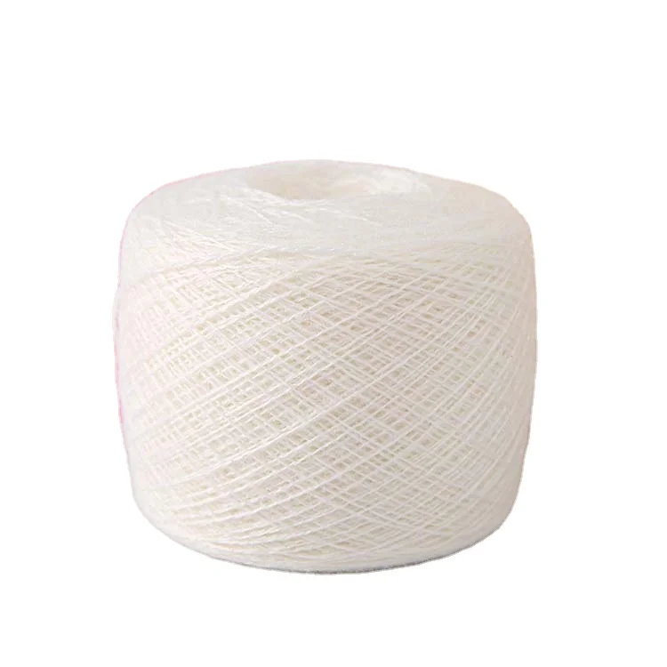 Лидер продаж на рынке Юго-Восточной Азии, 48 нм/2 28 С/2, переработанная 50% вискоза, 28% полиэстер, 22% нейлон, покрытая сырой белая пряжа для плетения
