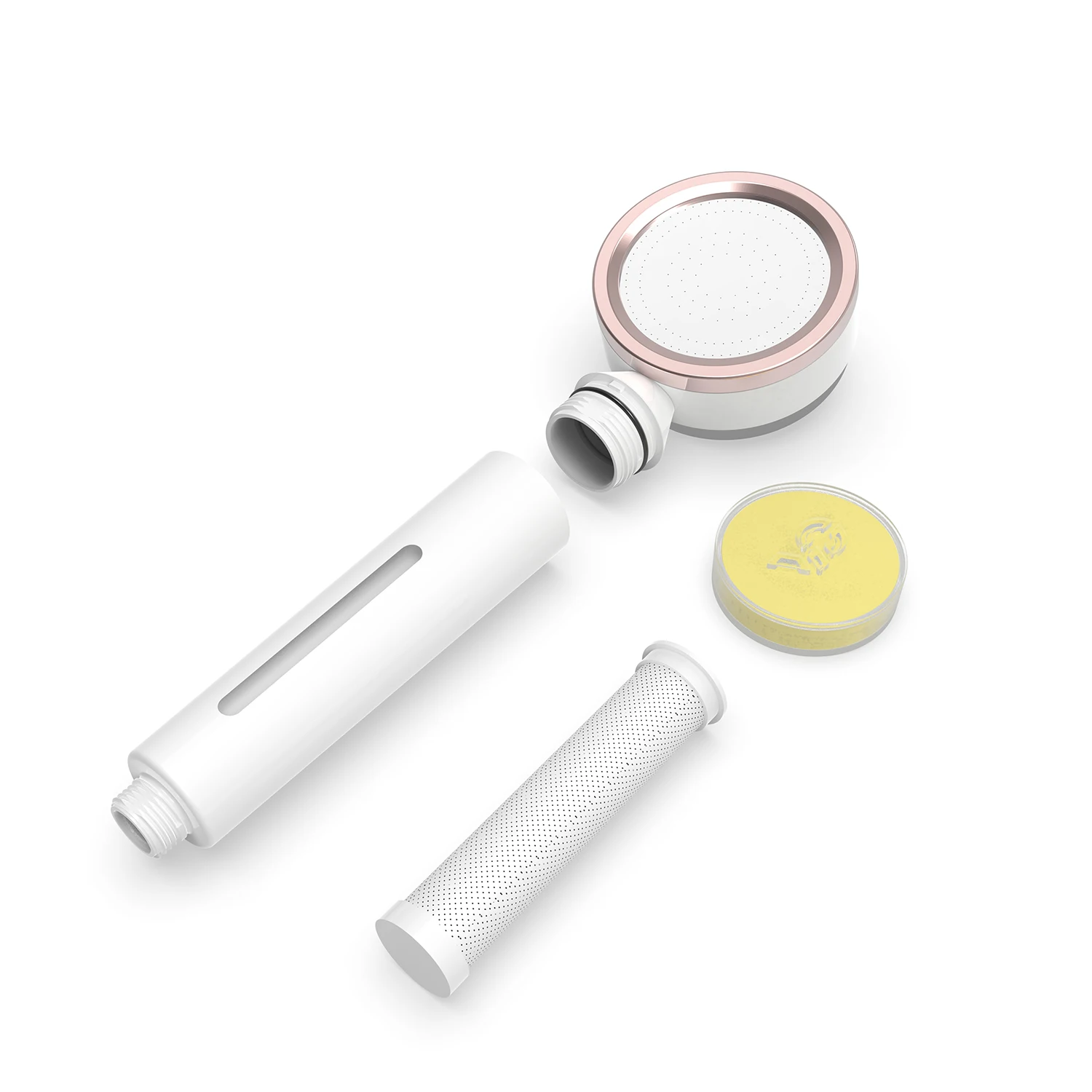 Water saving shower water filter purifier for bathroom with Korea VC and carbon fiber cartridge  Korea vitamin c shower head