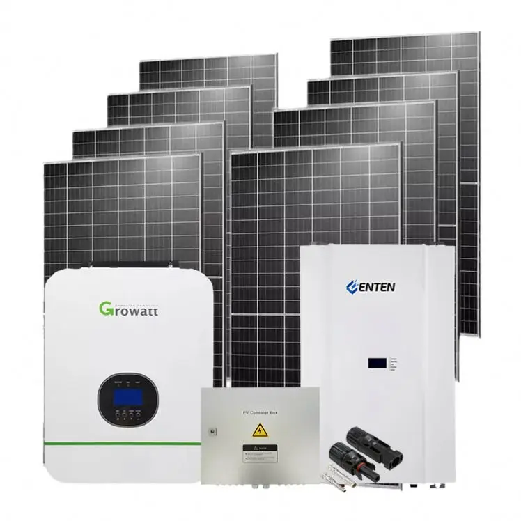 220 В 2 кВт 6 off grid 5 полный комплект энергосберегающая панель Солнечная система power wall литиевая батарея с резервной литиевой батареей