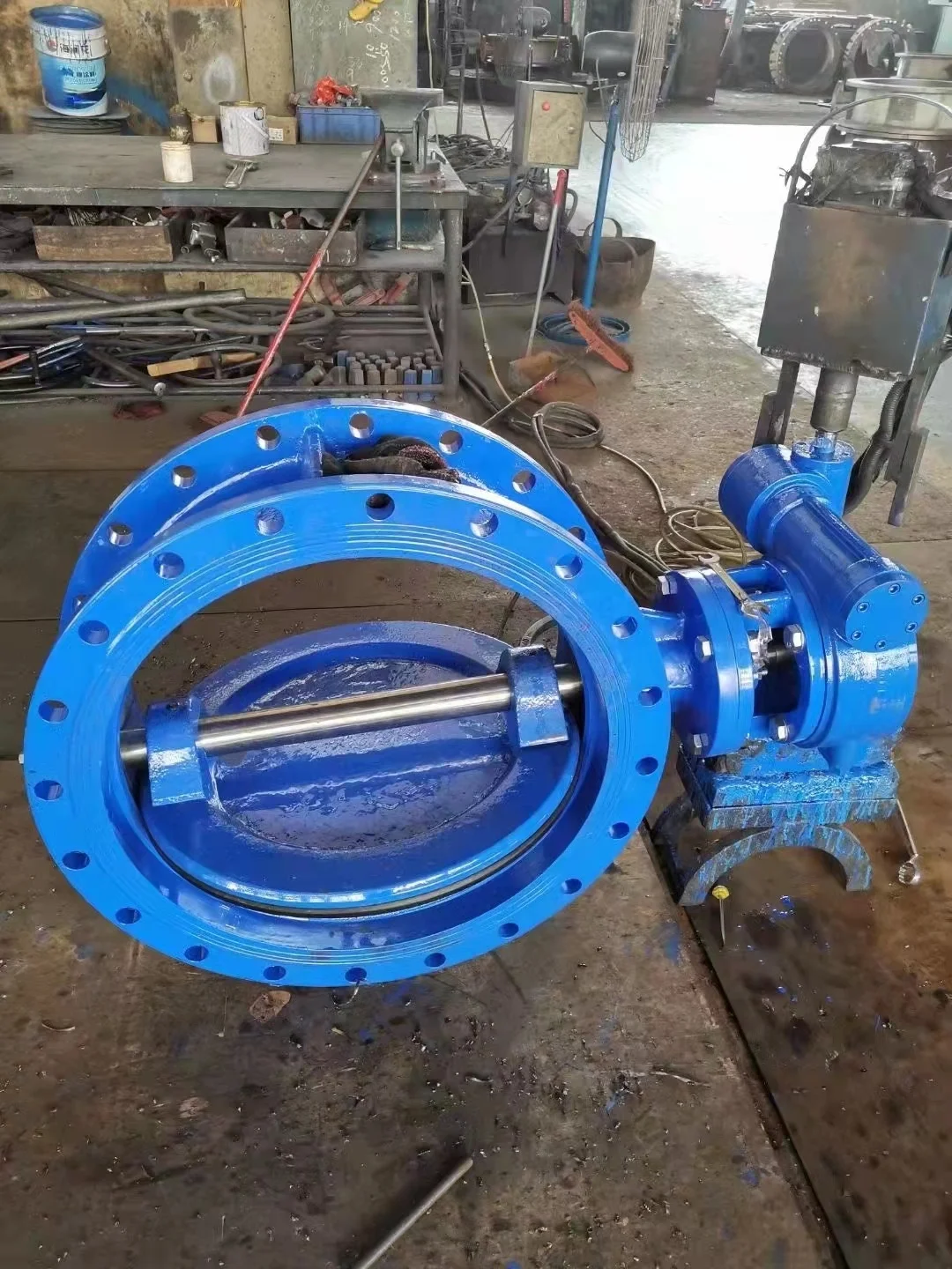 Factory Price Cast Iron ISO 5211 Resilient Seat Butterfly Valve With EPDM NBR Seat