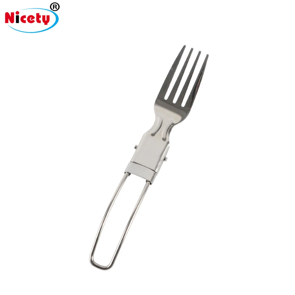 Складные столовые приборы из нержавеющей стали для кемпинга складная вилка ложка нож-вилка