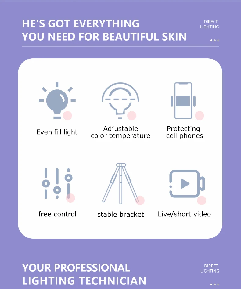 SML live streaming Selfie Ring Light  Make Up Live Show Photograph  Foldable Ring Light