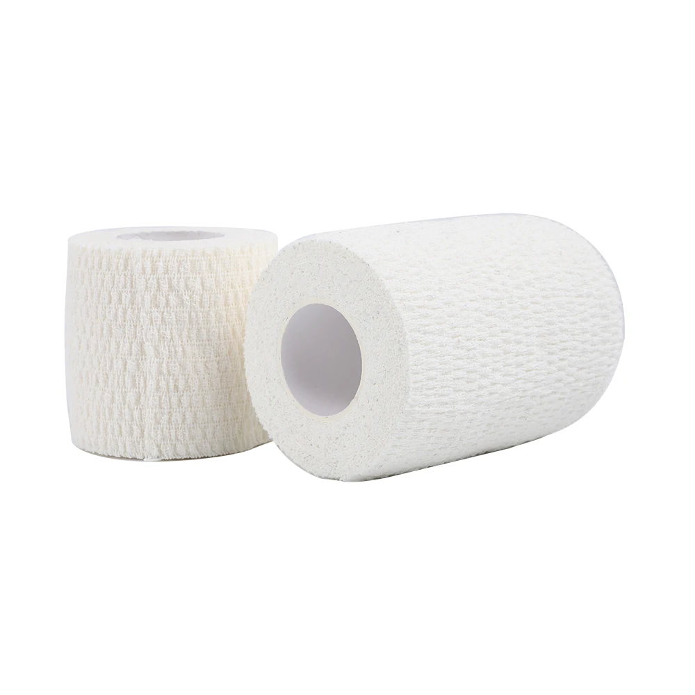Easy-to-Use Soft Pure Cotton Self-adhesive Cohesive Elastic Bandage for Emergency and Daily Medical Care