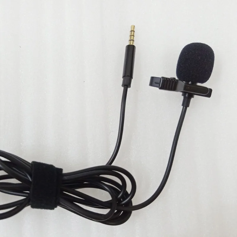 newest portable 3.5mm/35mm wired mobile lavalier lapel external microphone 35 for smartphone electret phones recording