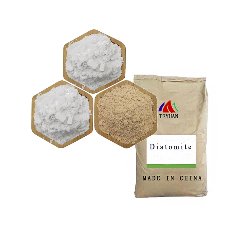 wholesale white yellow mineral diatomite powder filter aid diatomaceous earth powder food grade human