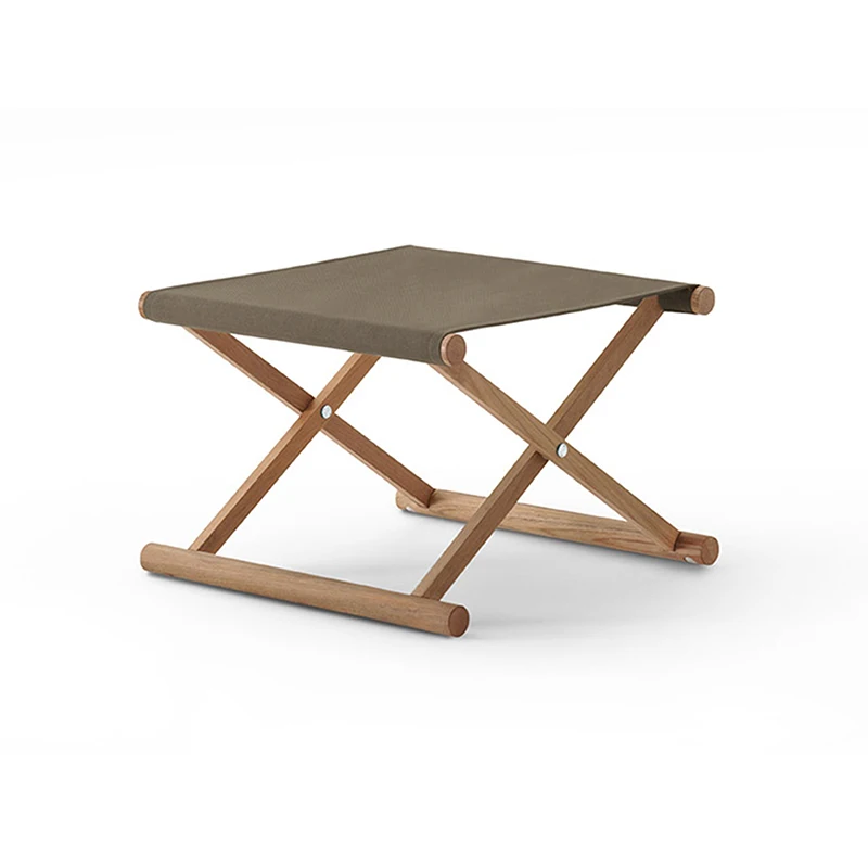 MoMA Estival Villatic Style Small Collapsible Flexible Portable Fishing Pastorale Fabric Floor Folding Chair