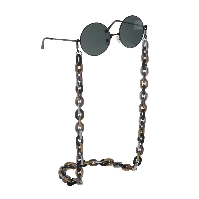 Resin acrylic plastic glasses chain simple retro fashion environmental protection glasses chain