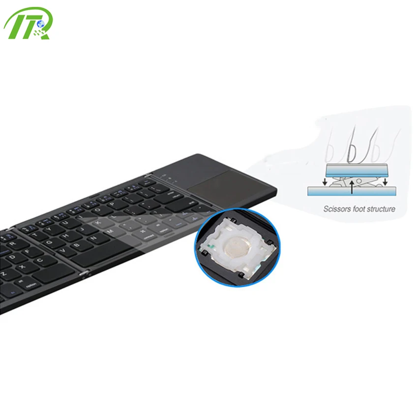 
High Quality Aluminum Foldable Mini Wireless Keyboard for LG Smart TV 