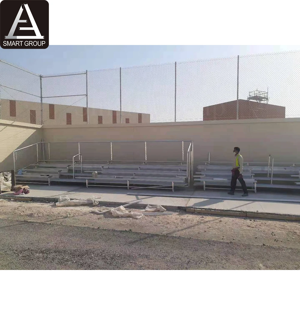 Outdoor galvanized frame tip and roll aluminum bleachers seating bleachers tribune