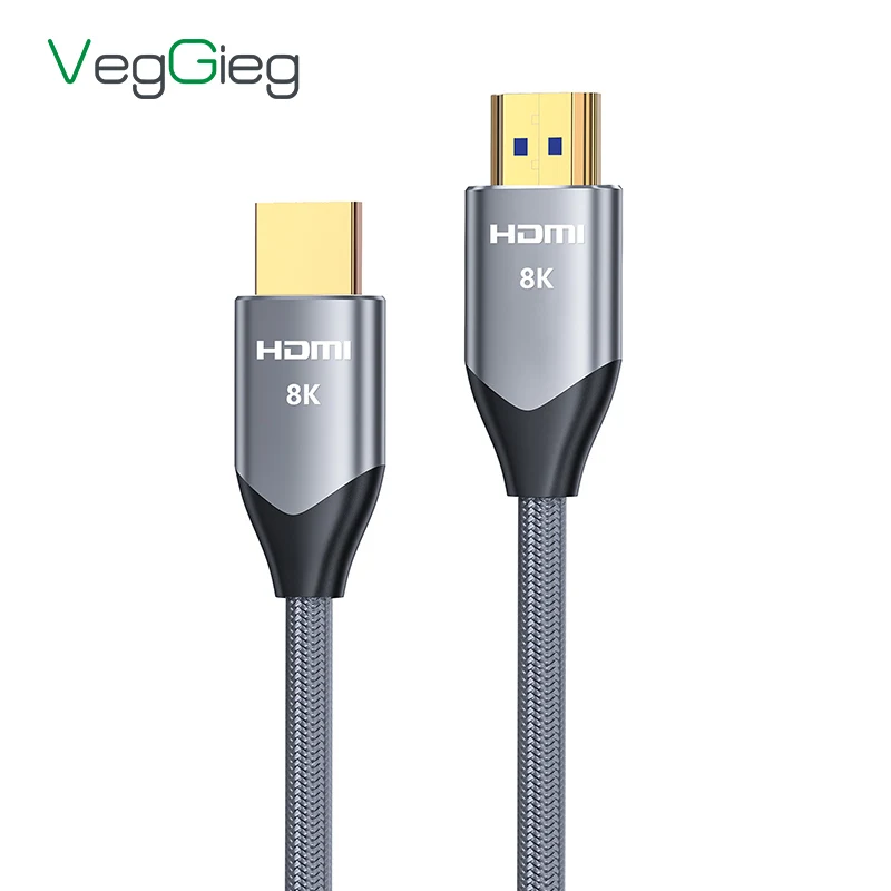 Certified Premium High Speed HDMI 2.1 8K Cable With Ethernet Support 4K 120HZ 8K 60HZ 3D HDR 48Gbps 1M 2M 3M 5M HDMI Video Cable