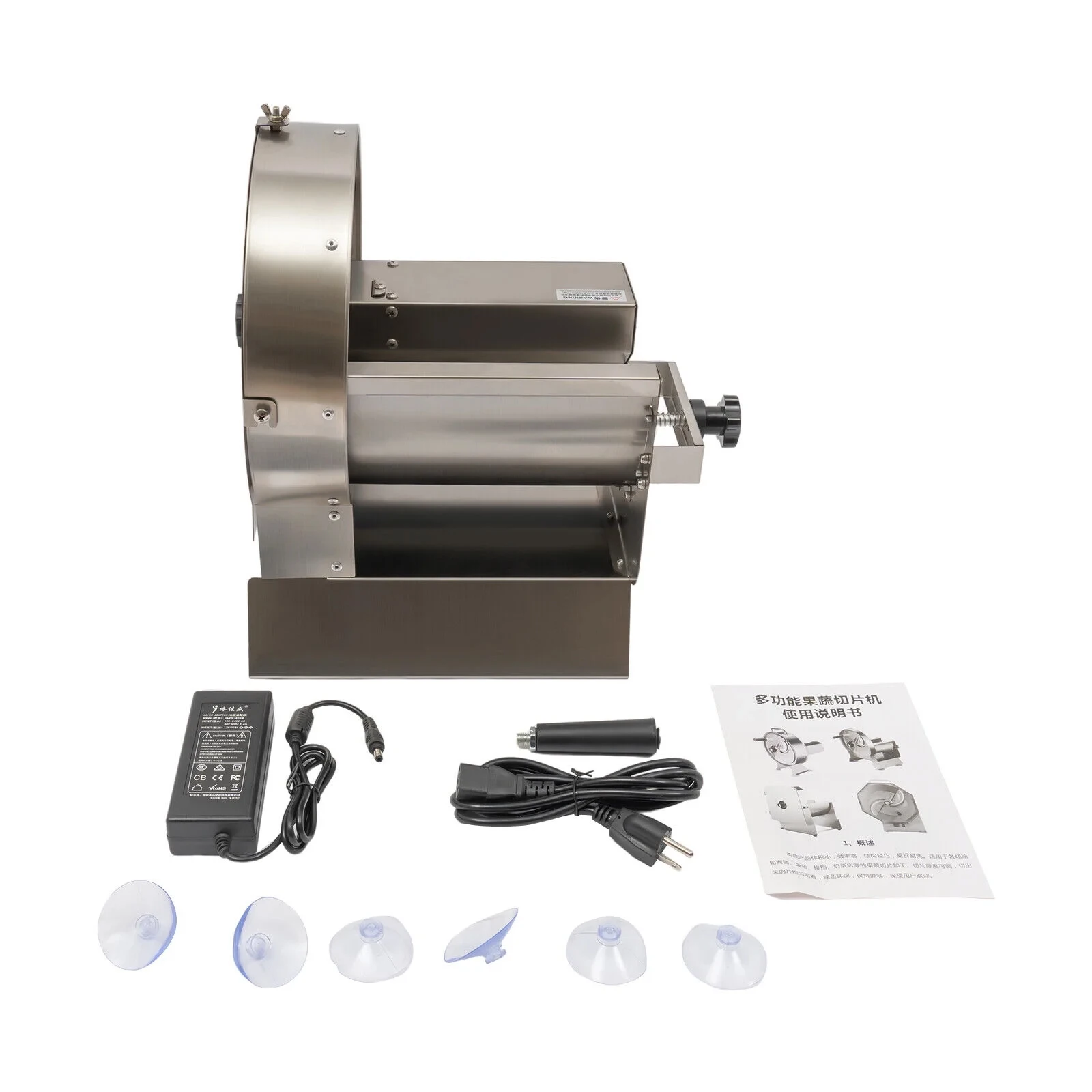 Fruit Slicer Electric Onion Vegetable Potato Slicing Machine Thickness Electric Slicer Manual Food Cutter Adjustable