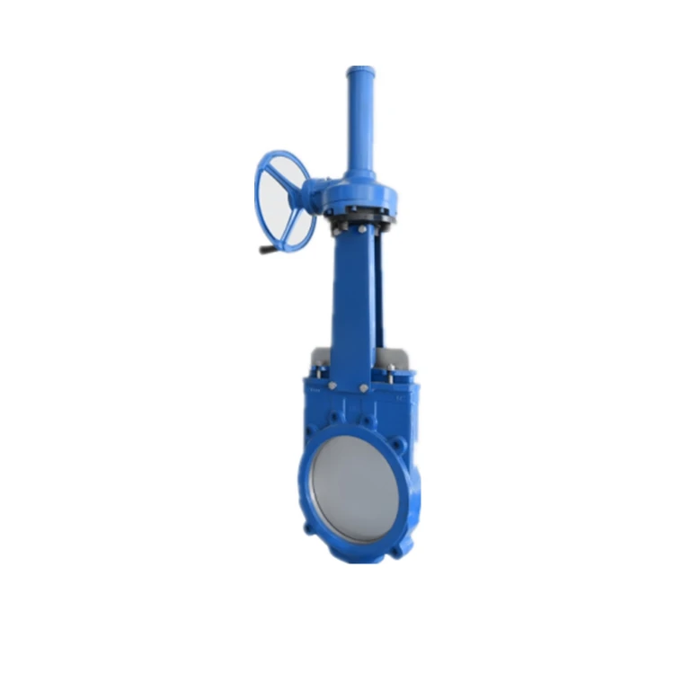 DN300 Gearbox  Knife Sliding Gate Valves with cast iron body