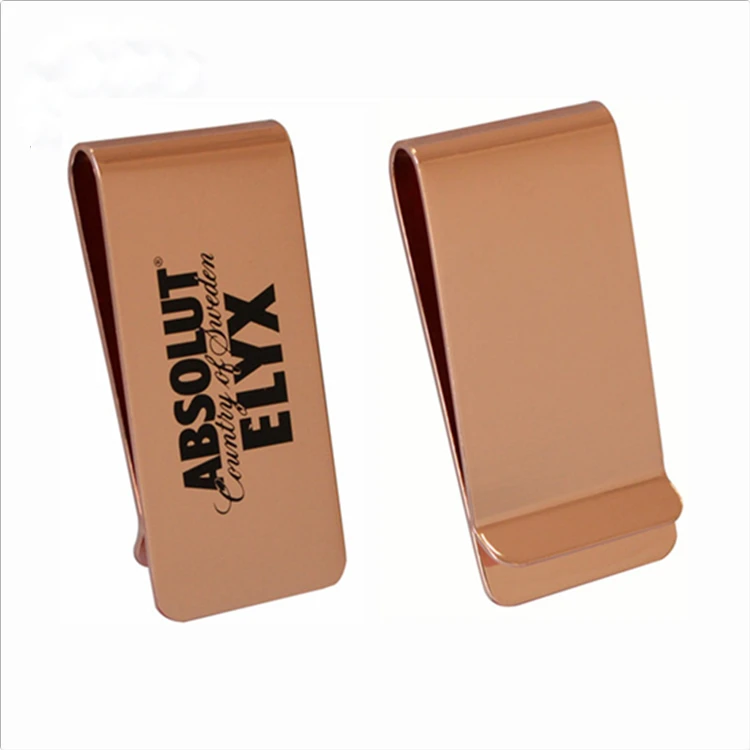 top quality copper dollar money clip with custom logo