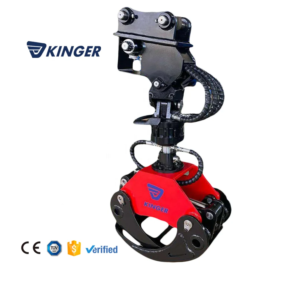 KINGER China golden supplier Гидравлический Грейфер для экскаватора atv