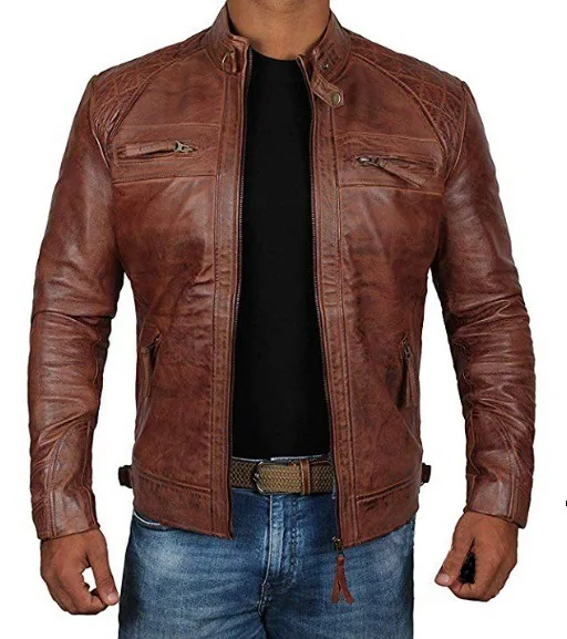 Winter Thick Warm Leather Jacket Men Quality Windbreaker Jacket For Biker Distressed PU Leather Mens Jacket Wear Pakistan Style