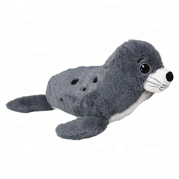 Plush Seal Sea Lion Grey Stuffed Animal Toy