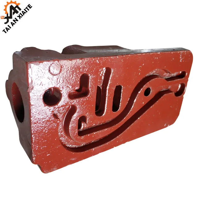 Ductile iron body, complex and special inner chamber, sand-coated casting process