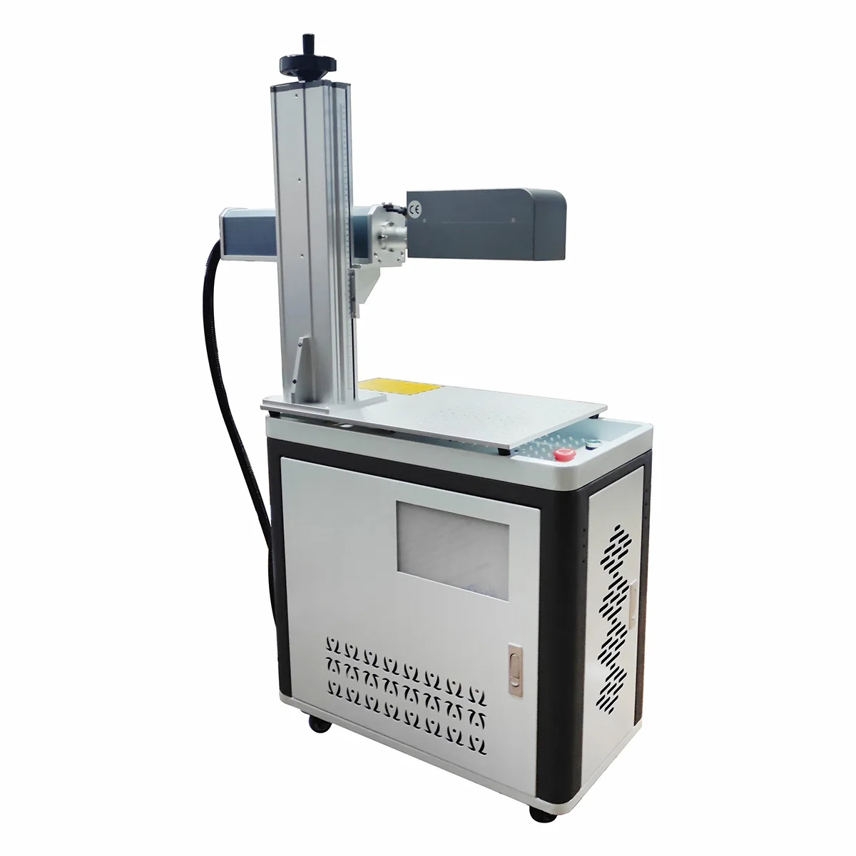 Newstec 2.5D 3D 100W 200W JPT MOPA Color M7 deep engraver fiber laser marking machine rotary for metal jewelry engraving