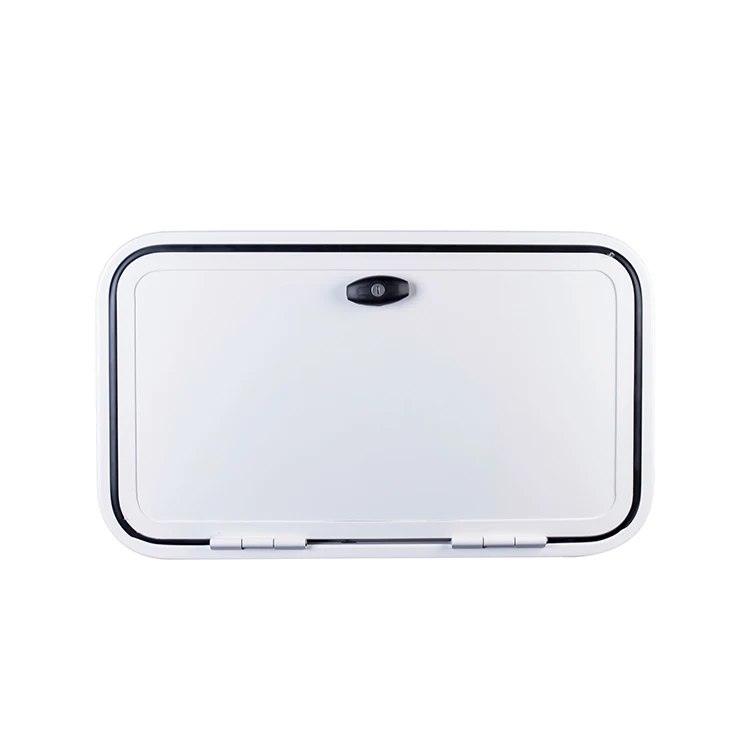 
Factory hot sale Caravan Camper Trailer White Anti-Yellowing Lock and Keys Exterior RV caravan Hatch for camper part 