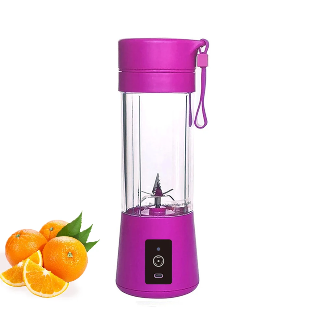380ML high quality mixeur licuadora portatil Mini Home safe 2000mAh 6 Blades low noise Usb Rechargeable portable Juicer Blender