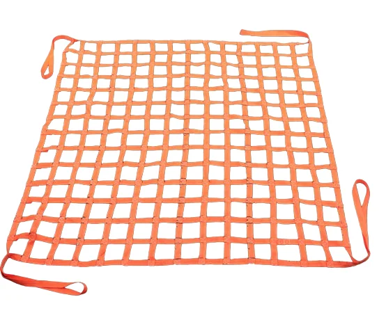 Heavy Duty Polyester Lifting Straps Cargo Net Cargo Hanging Net with Cutting and Moulding Processing Services