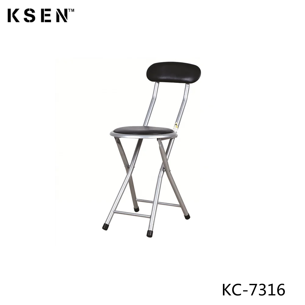 Newest folding round party wholesale portable folding chair outdoor  tables and chairs custom colorful retro metal folding chair