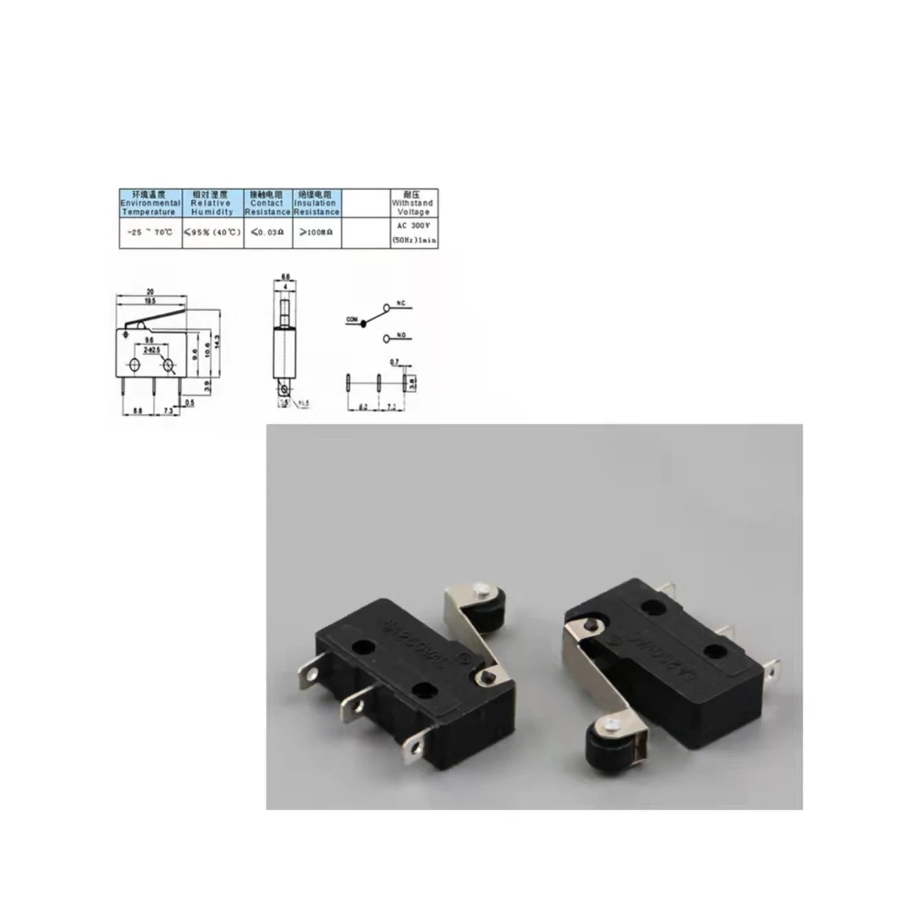 Gaming Mouse Micro Switch DMP-1101 Microswitch for Mouse