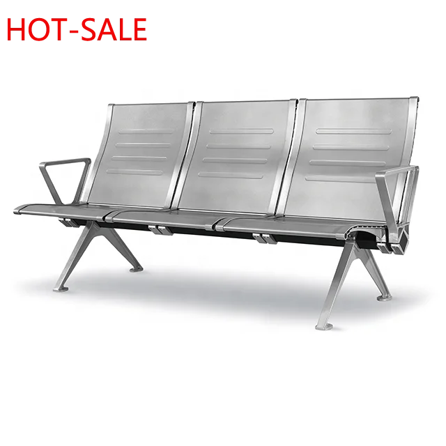 
stainless steel medical hospital waiting room chairs/ three seater waiting chairs 