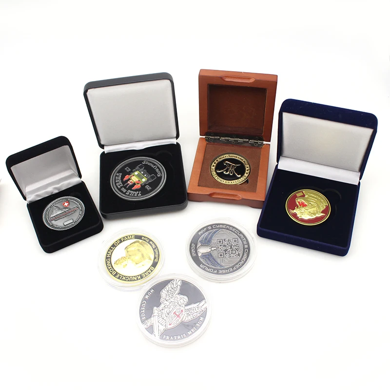 Custom Design 2D 3D Zinc Alloy Custom Gold Plated Coin Logo Shiny Metal Challenge Coins Collections Game Token Coin
