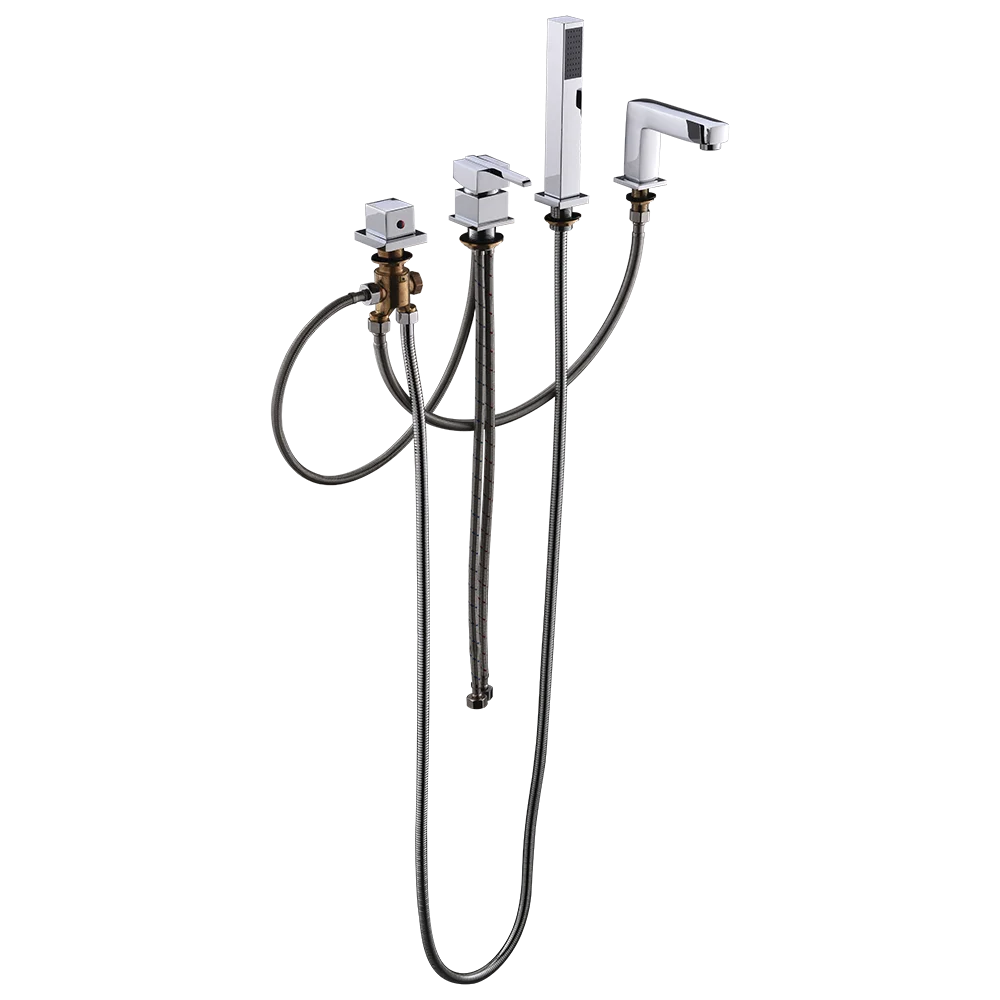 Whirlpool Bath Shower Mixer Spa 4 Holes Bathtub Faucet faucet pakistan