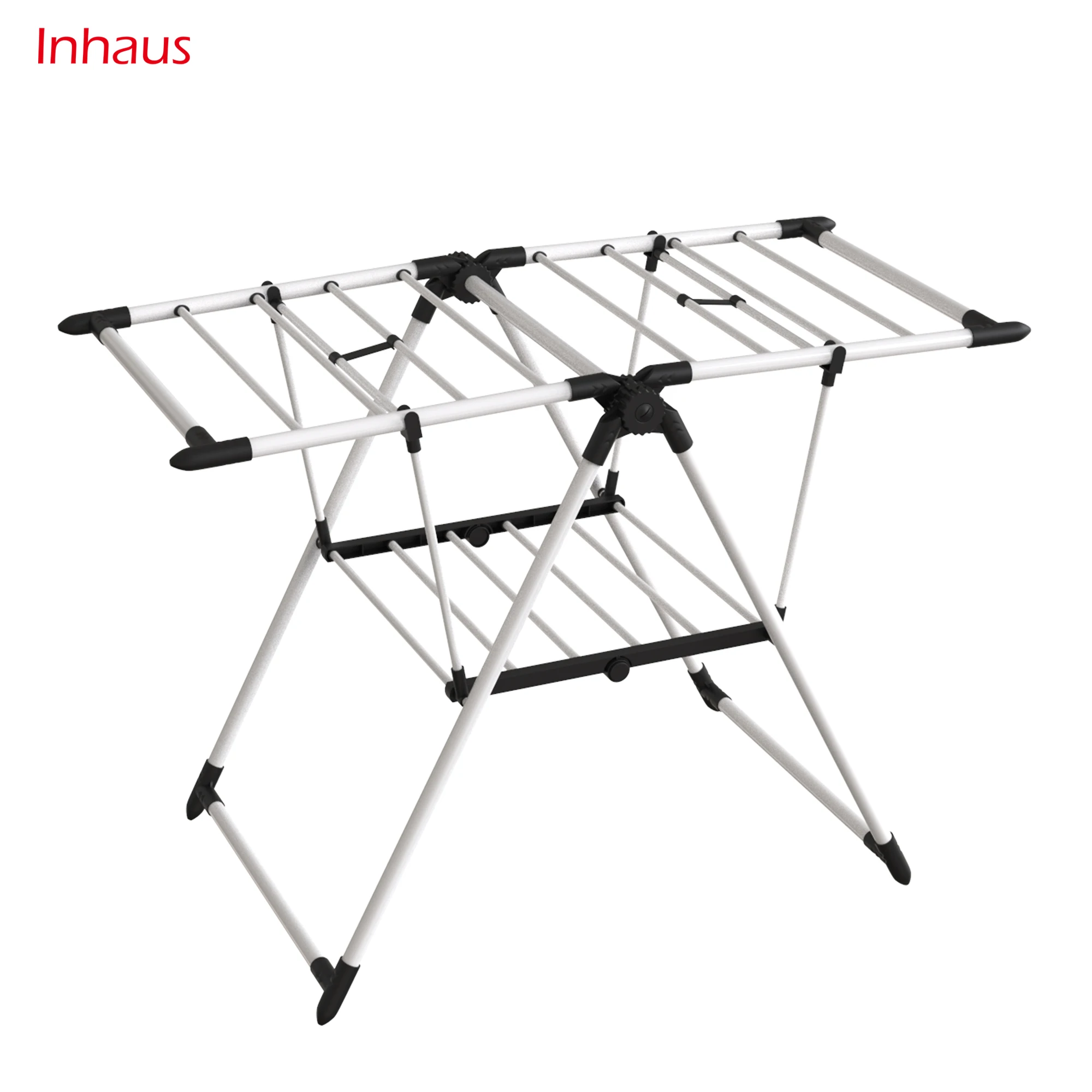 2017 Professional Factory Custom multi-purpose floor stand balcony plastic folding clothes drying rack space saving