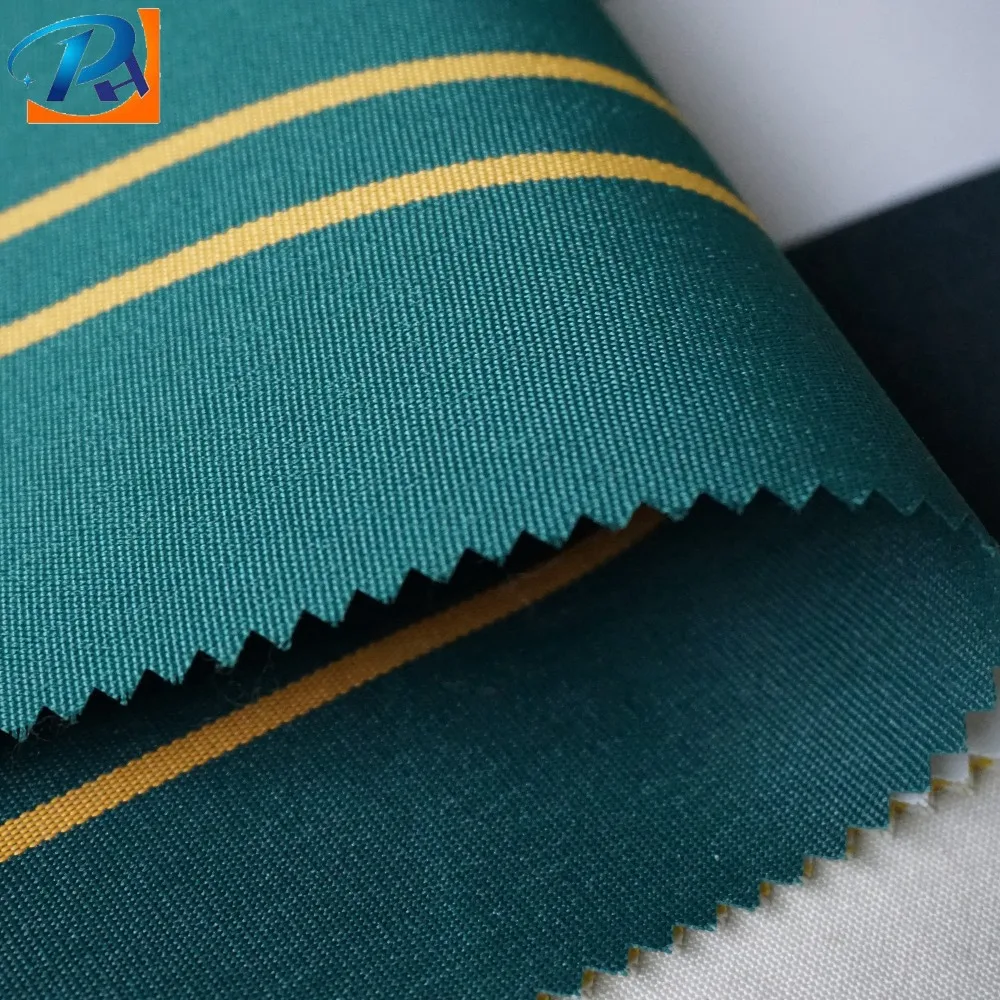 Stock cheap and fine  pu coating 100% yarn dyed polyester fabric for outdoor tables cloth and beach tent fabric