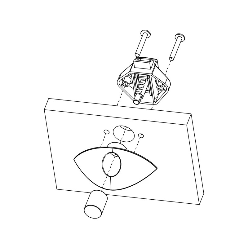 Half moon push lock latch for Motorhome caravan RV travel trailer boat Cabinet