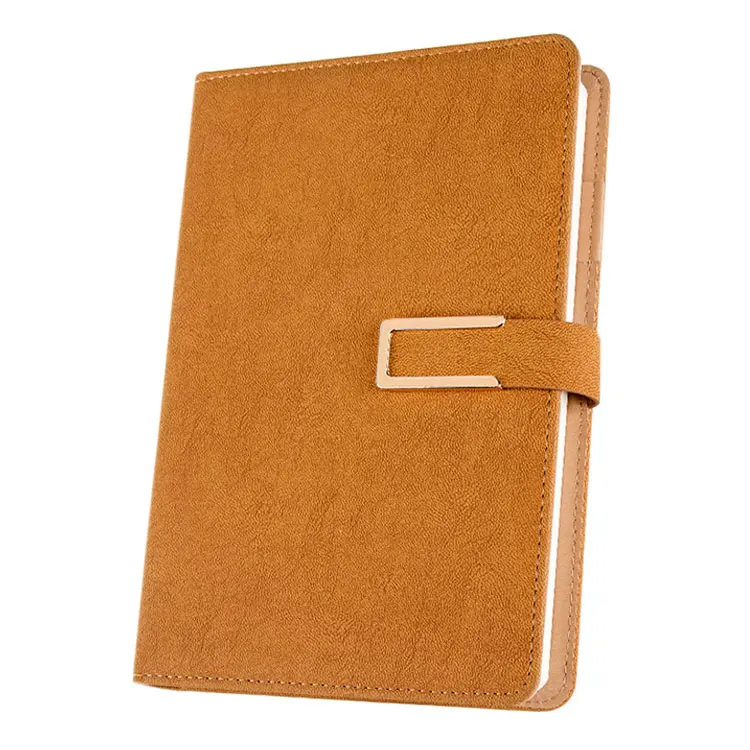 manufacturer custom logo print leather hard cover lined planner writing cheap office executive magnet notebook and journals