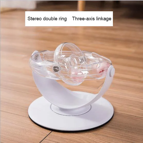 
Space double ring colorful ball cat turntable teasing cat artifact pet cat toy 