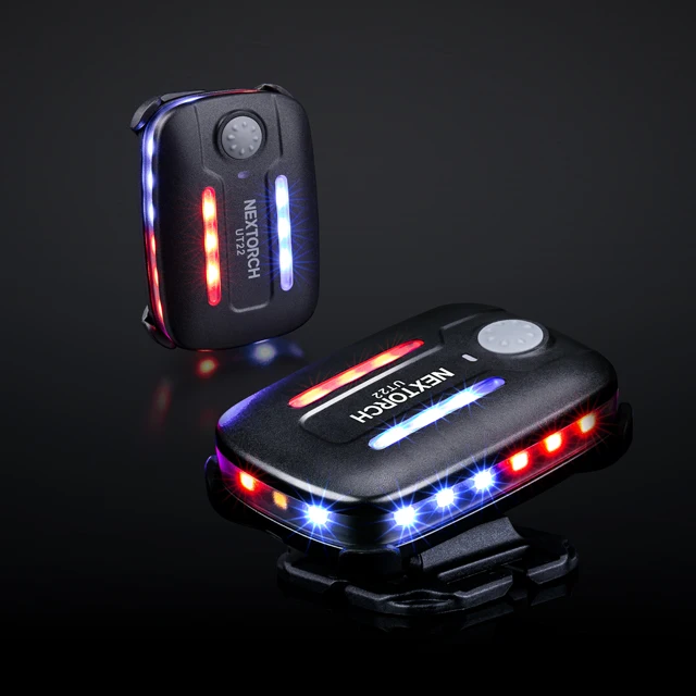 Nextorch UT21 red blue shoulder led light equipment rechargeable blue lights signal light blinker