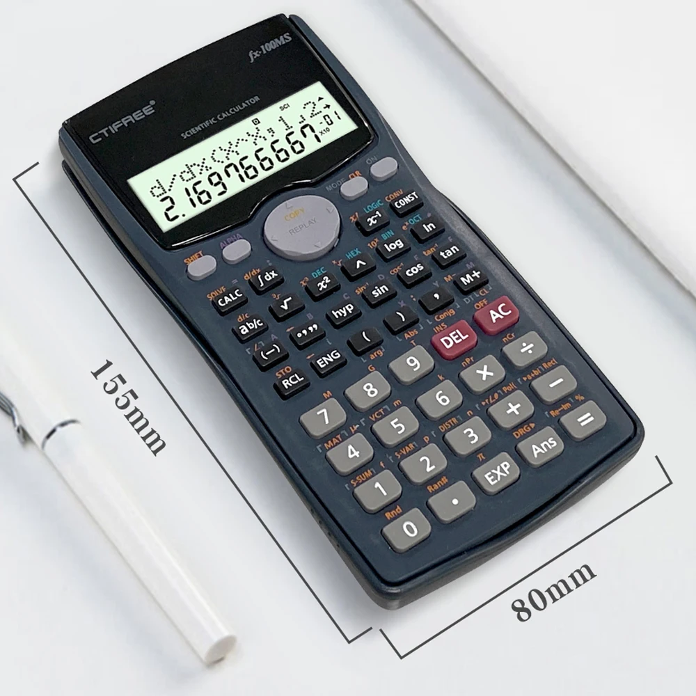 Student Science Calculator Examination Function Office School Supplies Battery fx 100 Scientific Calculator Promotion Stationery