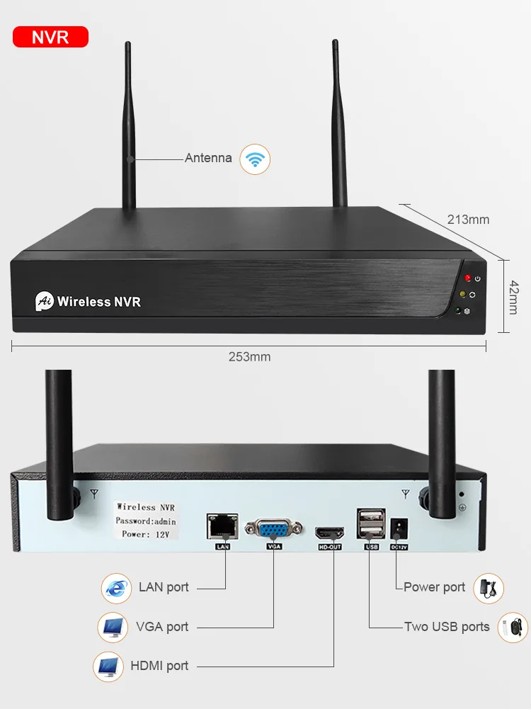 Electronic Wireless Security Camera System Outdoor 4K Cctv Camera System